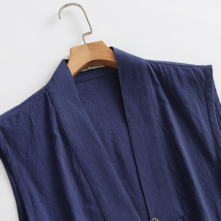 Buddha Stones Traje de ceremonia kimono con cordones, túnica larga taoísta de manga larga para hombre, Wudang Fall, 2 piezas - image 18