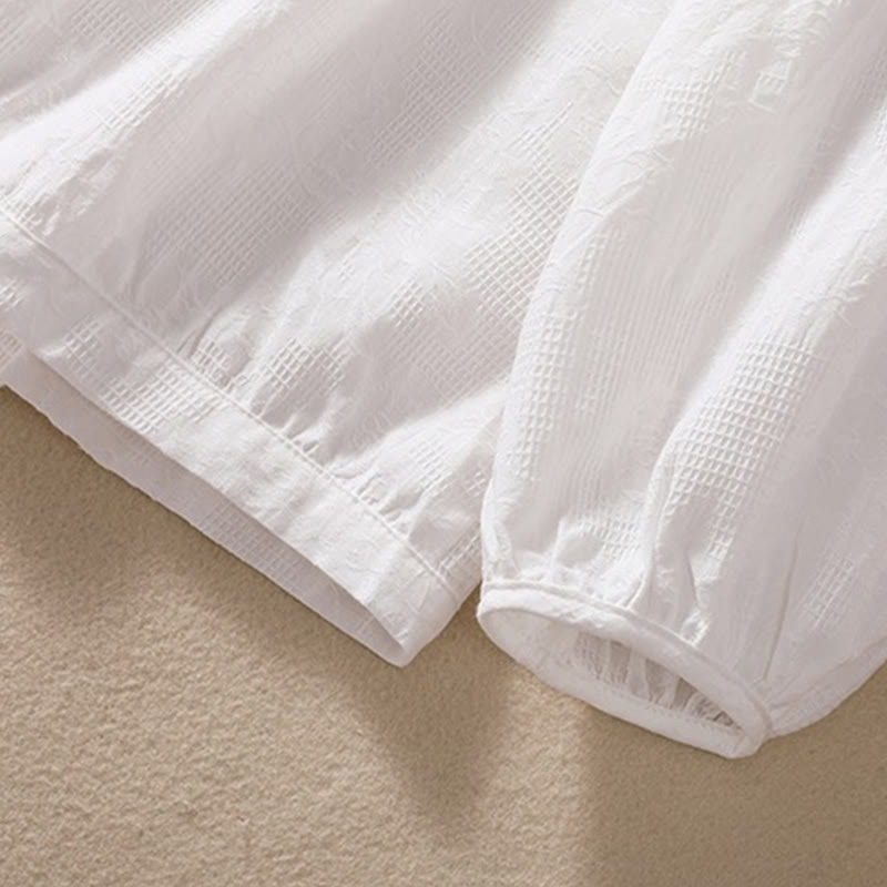 Sudadera con capucha de algodón de manga larga para mujer con diseño de jacquard y botones en otoño con Buddha Stones - image 27