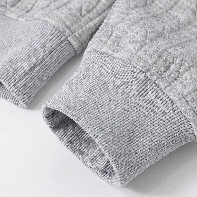 Sudadera con capucha de manga larga para hombre con diseño retorcido y botones de Buddha Stones para otoño e invierno - image 5