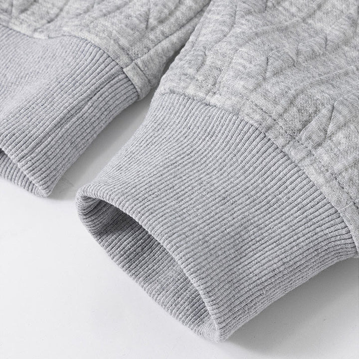 Sudadera con capucha de manga larga para hombre con diseño retorcido y botones de Buddha Stones para otoño e invierno - image 5