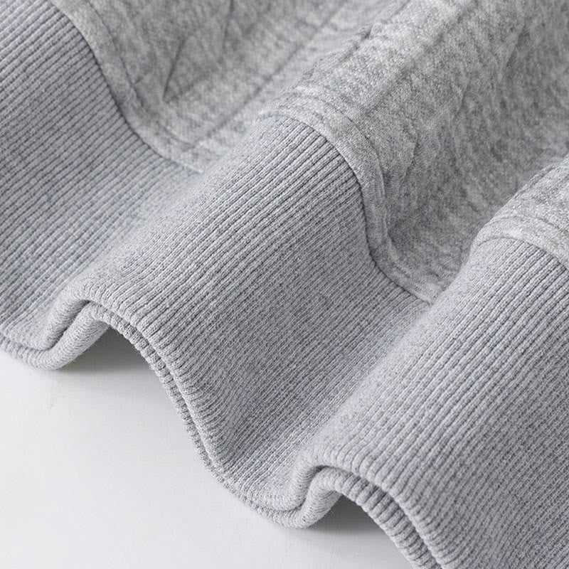 Sudadera con capucha de manga larga para hombre con diseño retorcido y botones de Buddha Stones para otoño e invierno - image 4