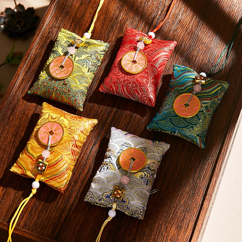Buddha Stones, zodiaco chino, Buda natal, monedas de cobre, bolsita, bendición, decoración colgante - image 57