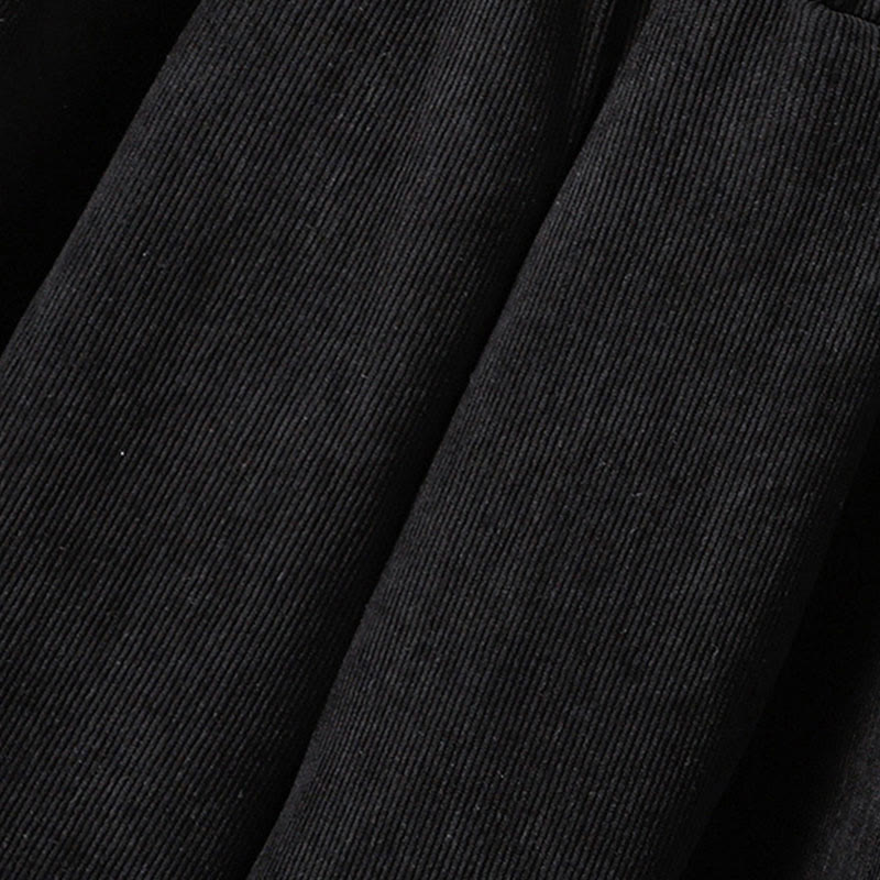 Pantalones de pana anchos hasta el tobillo para mujer con cintura elástica y diseño de patchwork a Buddha Stones - image 16