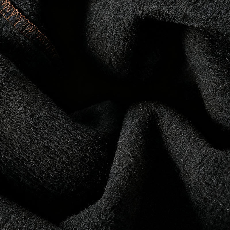 Pantalones de pana anchos hasta el tobillo para mujer con cintura elástica y diseño de patchwork a Buddha Stones - image 17