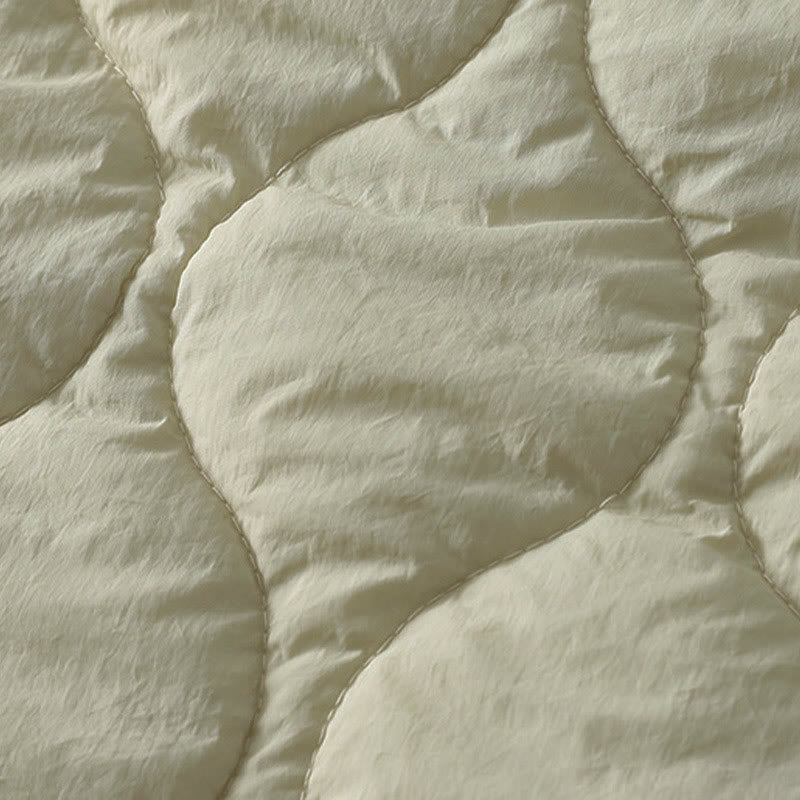 Pantalones térmicos de algodón a cuadros con diseño de líneas curvas de Buddha Stones para mujer, cintura elástica, cordón ajustable y bolsillos. - image 13