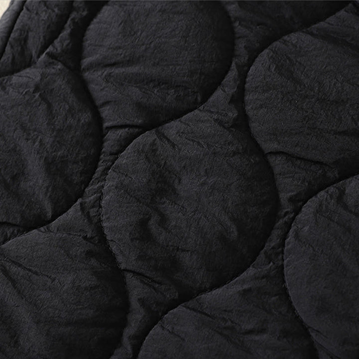 Pantalones térmicos de algodón a cuadros con diseño de líneas curvas de Buddha Stones para mujer, cintura elástica, cordón ajustable y bolsillos. - image 4