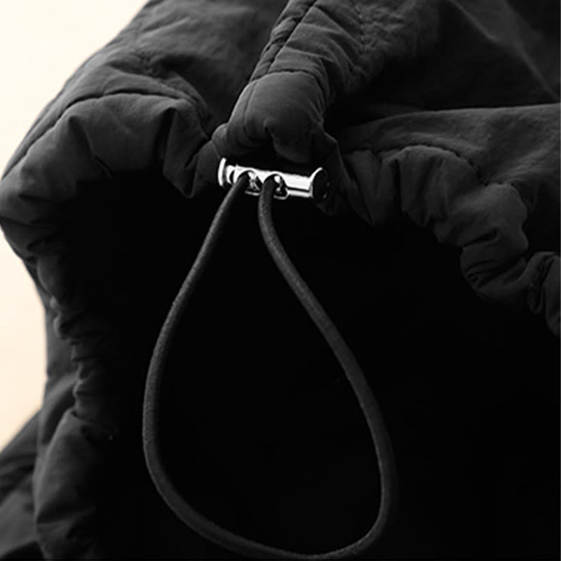 Pantalones térmicos de algodón con cordón y cintura elástica para mujer, con líneas curvas de Buddha Stones, de invierno, con bolsillos - image 15