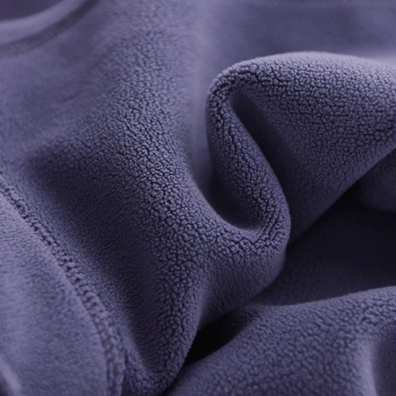 Sudadera con capucha de algodón de manga larga con forro polar de color liso para mujer con bolsillos de Buddha Stones para invierno - image 13