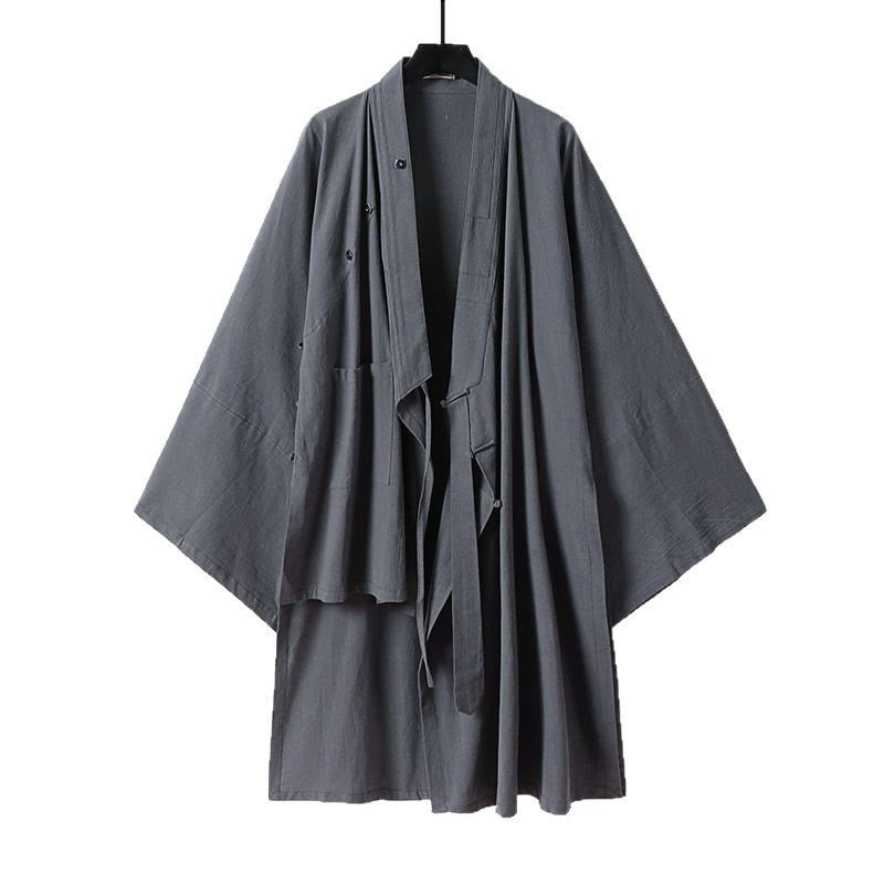 Traje de kimono sin mangas con diseño de Buddha Stones, 2 piezas, para ceremonia de Tai Chi Wudang, color sólido, de manga larga, para hombre - image 12