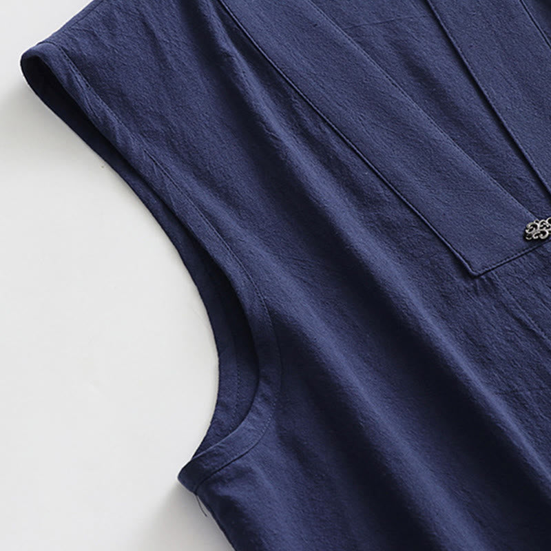 Traje de kimono sin mangas con diseño de Buddha Stones, 2 piezas, para ceremonia de Tai Chi Wudang, color sólido, de manga larga, para hombre - image 8