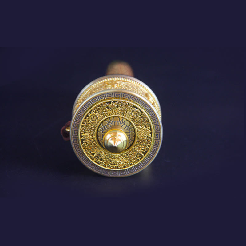 Rueda de oración tibetana de la suerte, decoración de seis palabras verdaderas - image 6