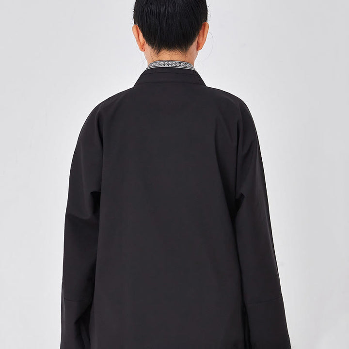 Bata taoísta unisex de lino de manga larga con botones de rana, kimono y pantalones, traje de ceremonia de Qigong, 2 piezas, con Buddha Stones , Wudang Fall - image 12