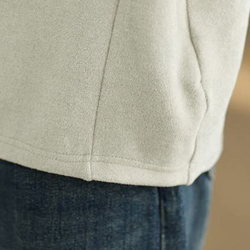 Sudadera con capucha de algodón de manga larga para mujer, color liso, con estampado de Buddha Stones, para invierno - image 15