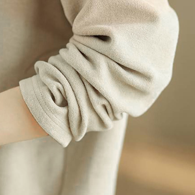 Sudadera con capucha de algodón de manga larga para mujer, color liso, con estampado de Buddha Stones, para invierno - image 16