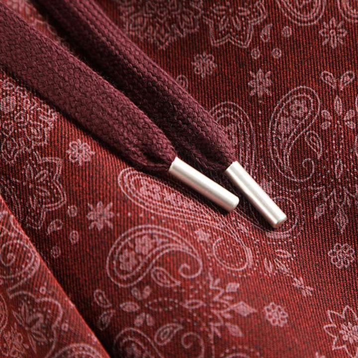 Pantalones anchos de poliéster con estampado floral de Buddha Stones para mujer, con bolsillos - image 7