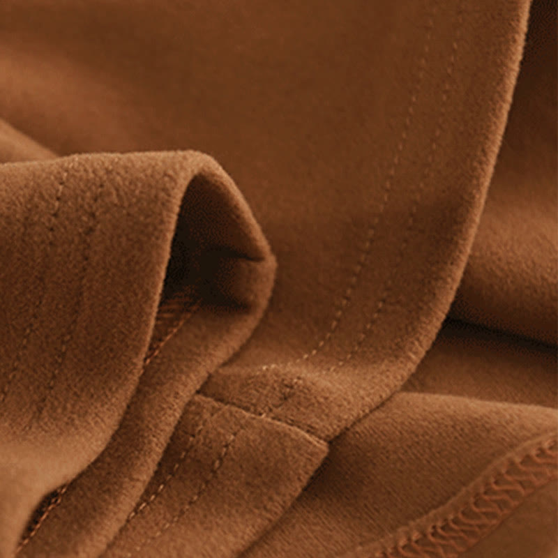 Sudadera con capucha de algodón de manga larga gruesa para mujer, color sólido, de invierno , con Buddha Stones - image 5