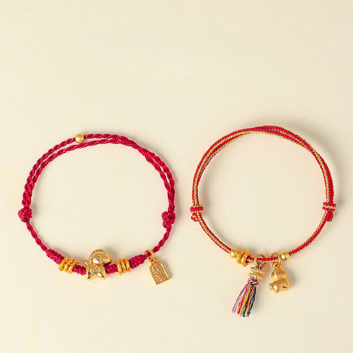 Pulsera ajustable de hilo trenzado con Buddha Stones, Año del Caballo, Éxito y Fuerza - image 11