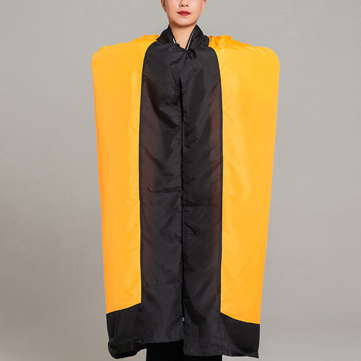 Kimono taoísta unisex de manga larga y ancha con Buddha Stones Wudang, color sólido, para ceremonia de Qigong y Tai Chi - image 3