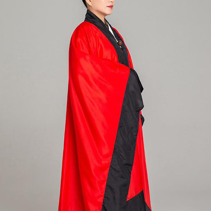 Kimono taoísta unisex de manga larga y ancha con Buddha Stones Wudang, color sólido, para ceremonia de Qigong y Tai Chi - image 12