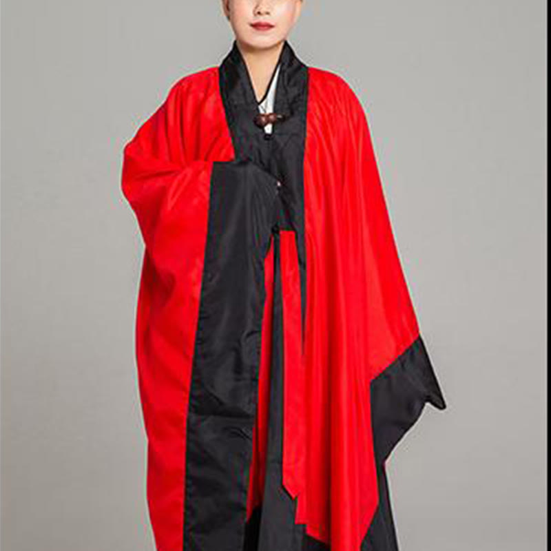 Kimono taoísta unisex de manga larga y ancha con Buddha Stones Wudang, color sólido, para ceremonia de Qigong y Tai Chi - image 14