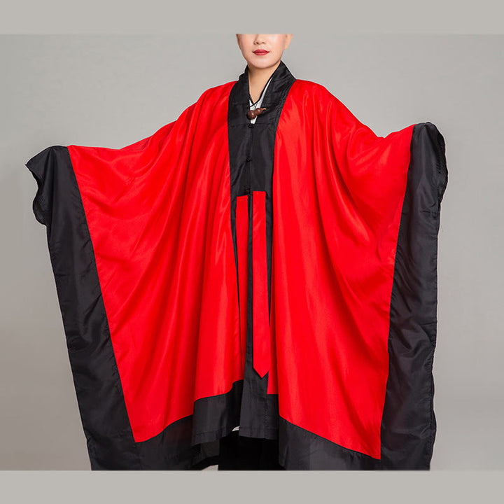 Kimono taoísta unisex de manga larga y ancha con Buddha Stones Wudang, color sólido, para ceremonia de Qigong y Tai Chi - image 16