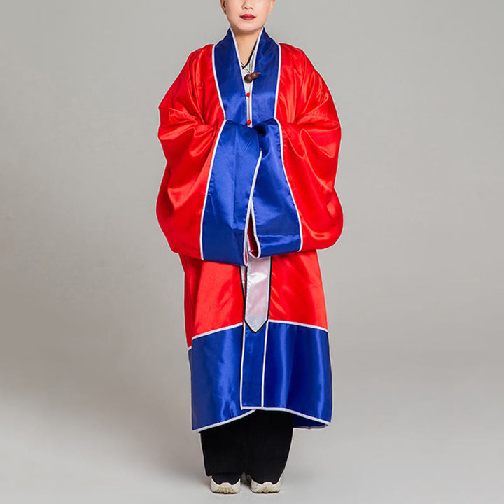 Kimono unisex taoísta de manga larga y ancha con bordado de grulla Wudang y Buddha Stones para ceremonia de Qigong y Tai Chi - image 3