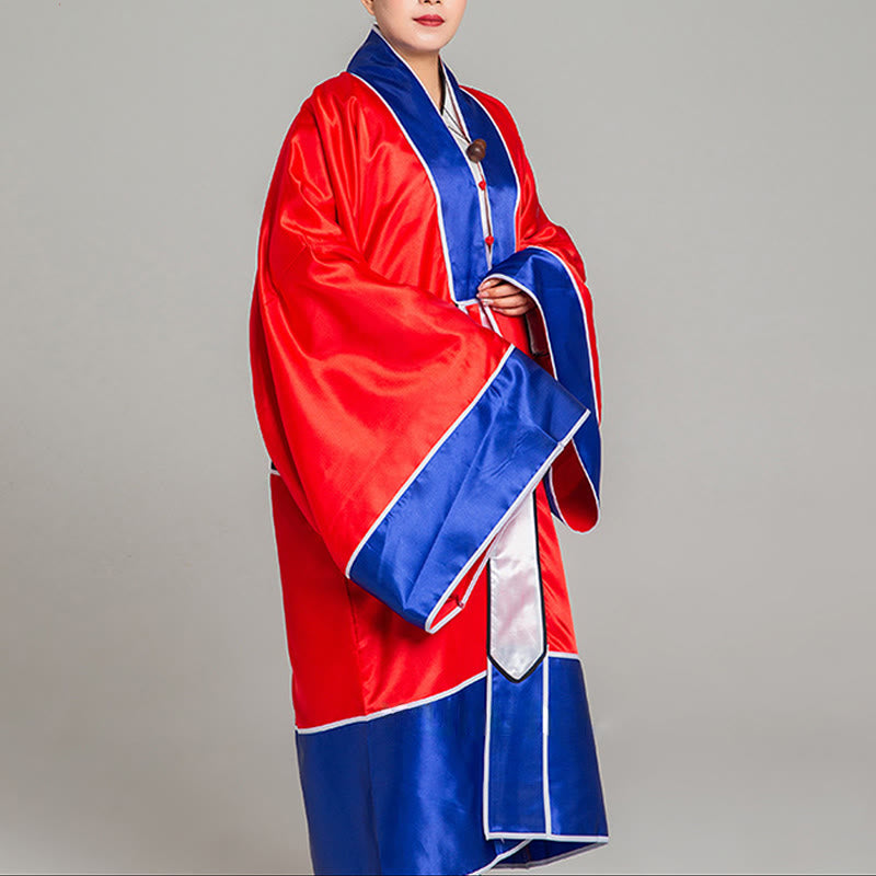 Kimono unisex taoísta de manga larga y ancha con bordado de grulla Wudang y Buddha Stones para ceremonia de Qigong y Tai Chi - image 2