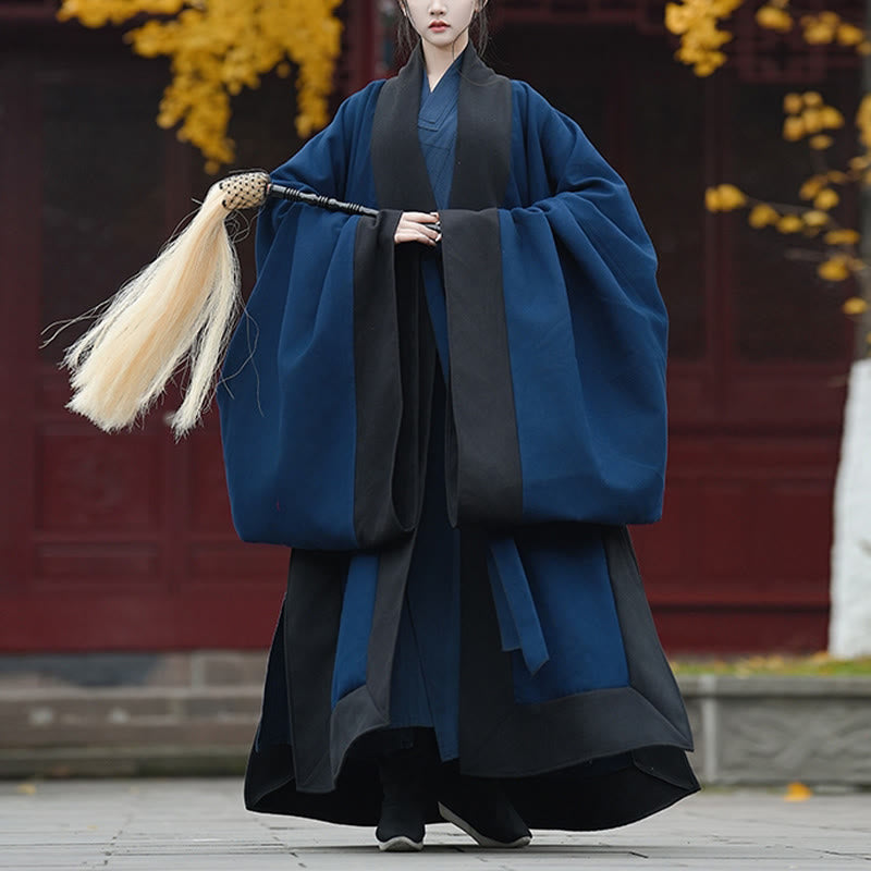 Túnica larga taoísta unisex de lino de manga larga con Buddha Stones para otoño e invierno, Wudang, tradicional, Tai Chi, artes marciales, ceremonia - Manga ancha - XL- APTO PARA US./ UK/AU/ EU- L - image 0