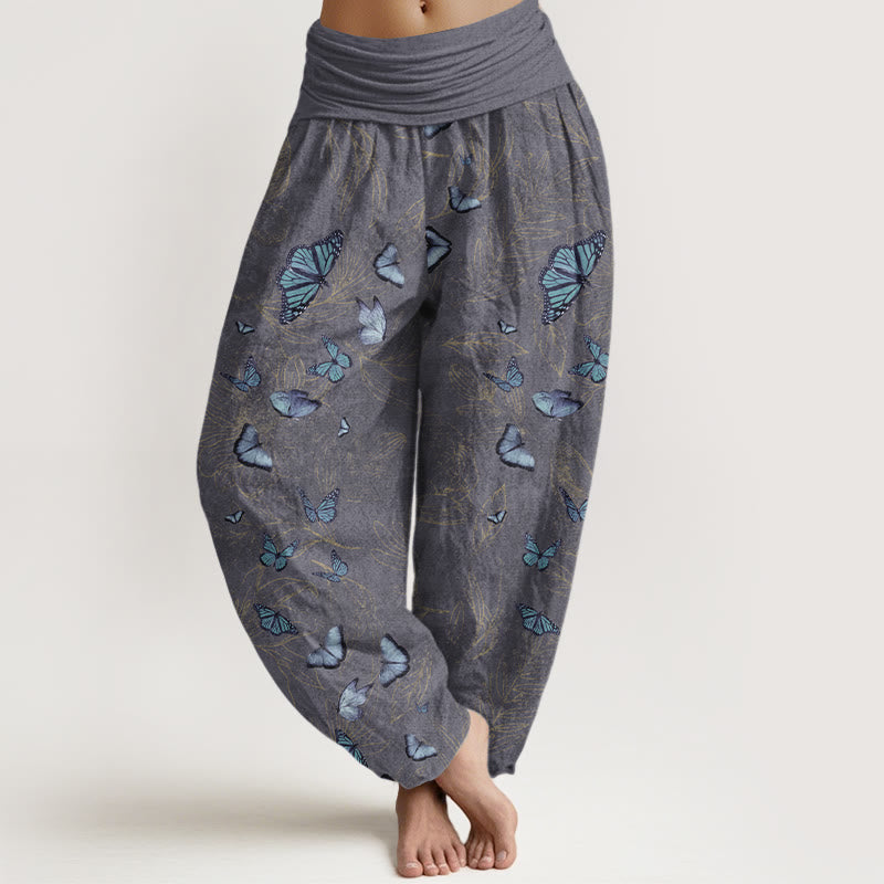 Pantalones Buddha Stones para mujer, cintura elástica - Gris - US16，UK/AU20，EU48 (3XL) - image 8