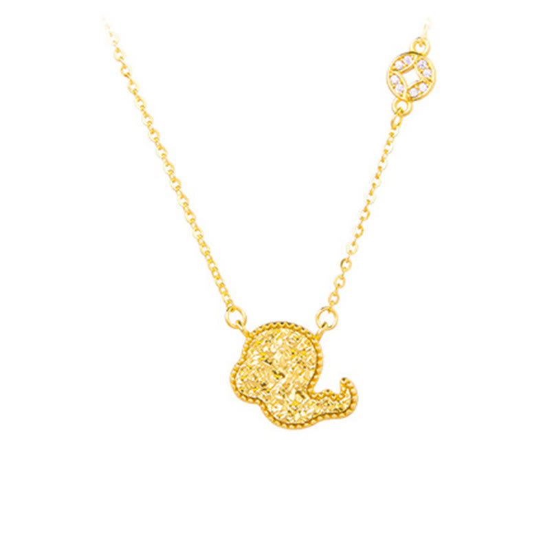 Collar con colgante de cadena con diseño de moneda de plata de ley 925 con Buddha Stones, año del Caballo, zodiaco chino - Serpiente - Plata (Bendición ♥ Protección) - image 21