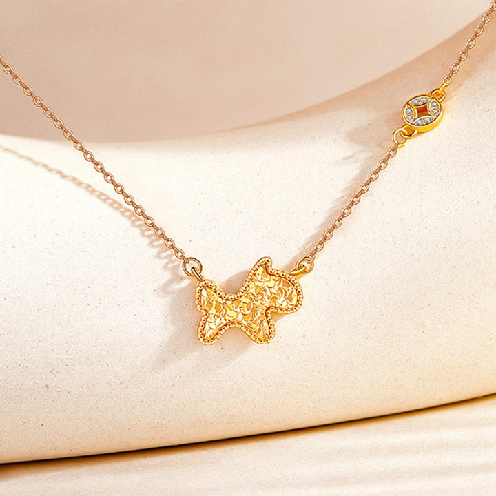 Collar con colgante de cadena con diseño de moneda de plata de ley 925 con Buddha Stones, año del Caballo, zodiaco chino - image 4