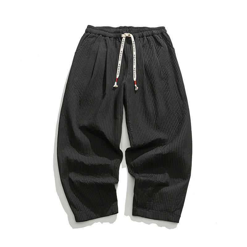 Pantalones harén con cordón ajustable de color liso para hombre, hasta el tobillo, con bolsillos y estampado de Buddha Stones Fall - image 32