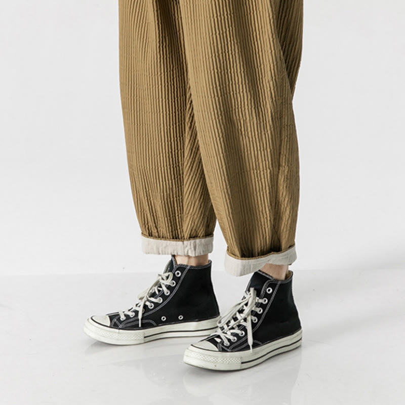 Pantalones harén con cordón ajustable de color liso para hombre, hasta el tobillo, con bolsillos y estampado de Buddha Stones Fall - image 20