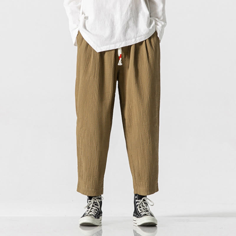 Pantalones harén con cordón ajustable de color liso para hombre, hasta el tobillo, con bolsillos y estampado de Buddha Stones Fall - image 16