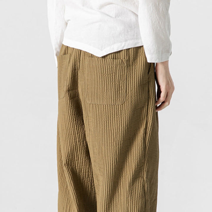 Pantalones harén con cordón ajustable de color liso para hombre, hasta el tobillo, con bolsillos y estampado de Buddha Stones Fall - image 19