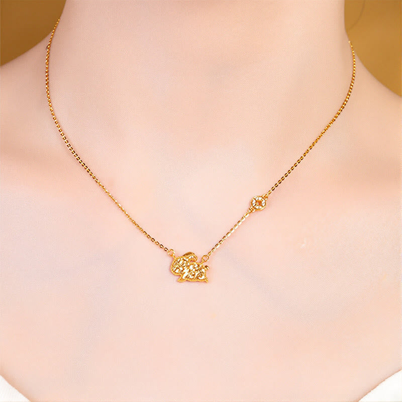 Collar con colgante de cadena con diseño de moneda de plata de ley 925 con Buddha Stones, año del Caballo, zodiaco chino - image 18