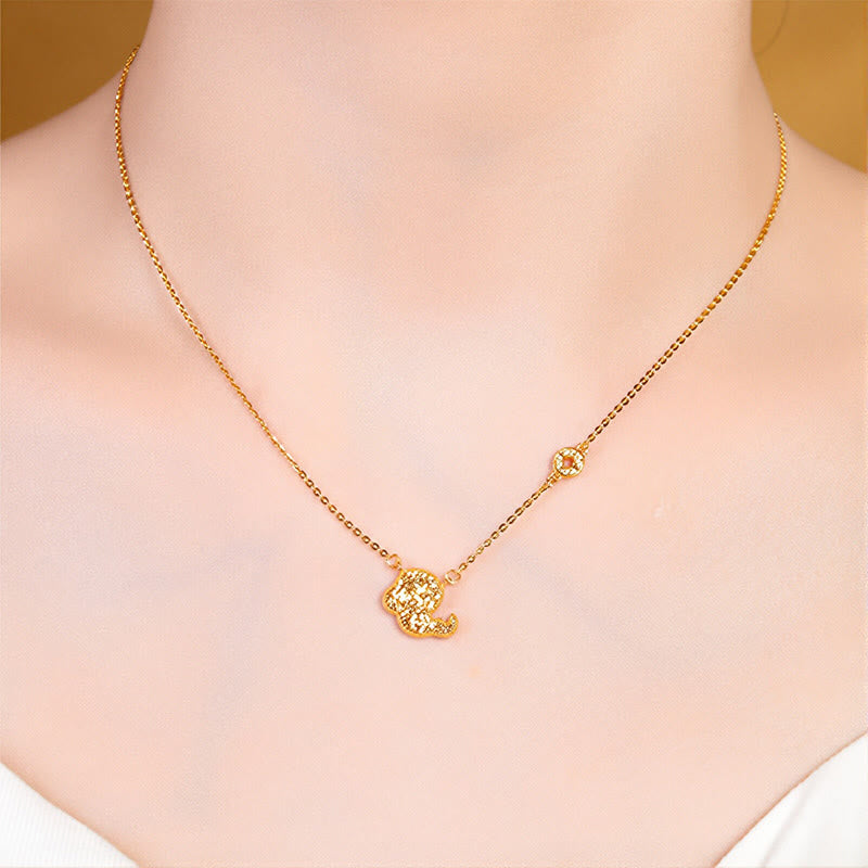 Collar con colgante de cadena con diseño de moneda de plata de ley 925 con Buddha Stones, año del Caballo, zodiaco chino - image 22