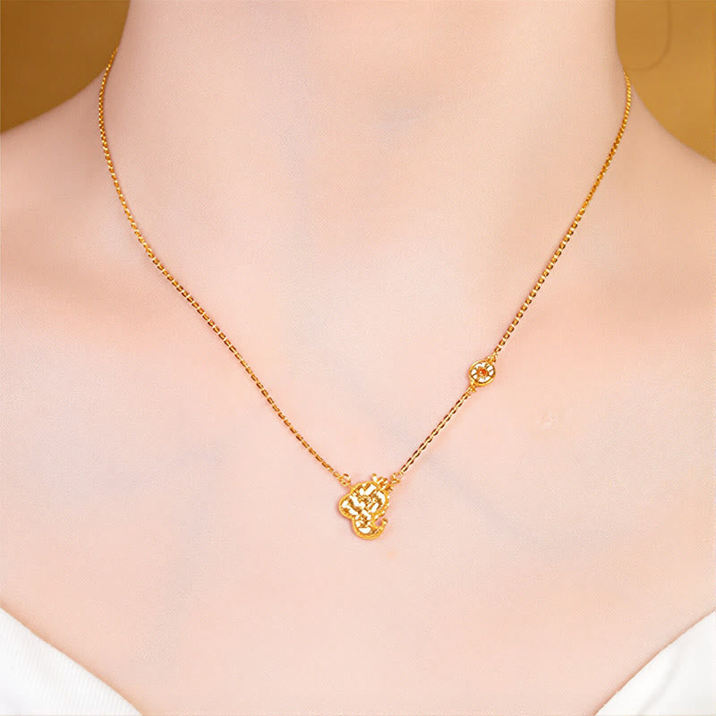 Collar con colgante de cadena con diseño de moneda de plata de ley 925 con Buddha Stones, año del Caballo, zodiaco chino - image 20