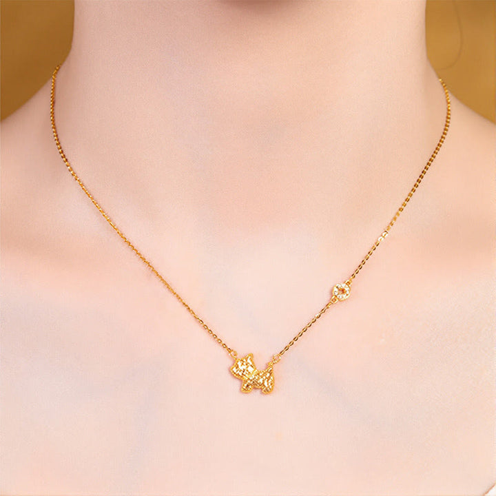 Collar con colgante de cadena con diseño de moneda de plata de ley 925 con Buddha Stones, año del Caballo, zodiaco chino - image 30