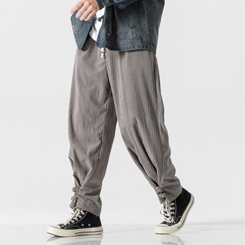 Pantalones rectos de algodón con botones y bolsillos para hombre, diseño de Buddha Stones, otoño e invierno. - image 7