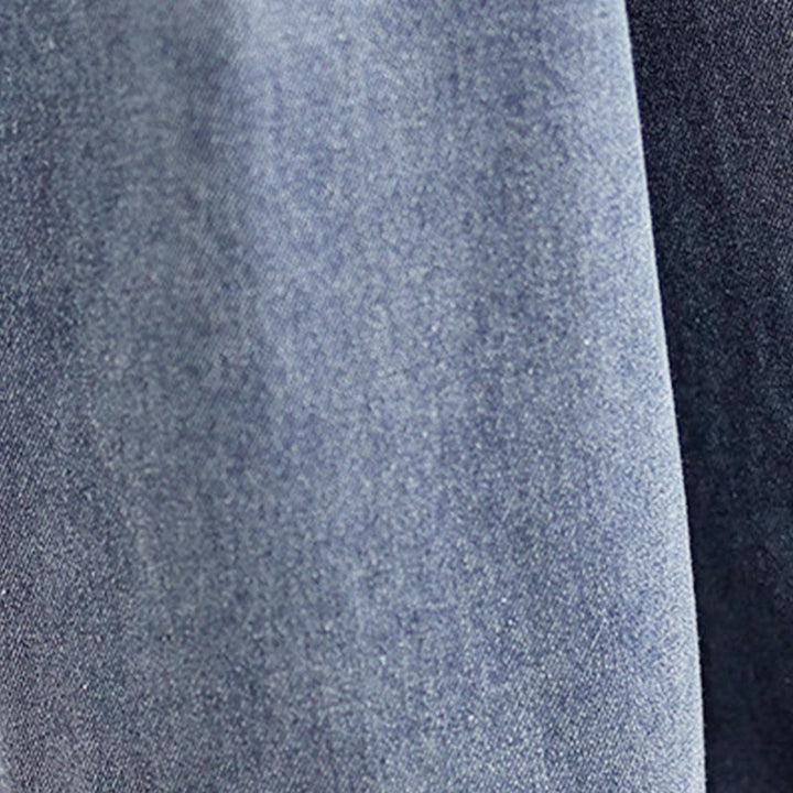 Pantalones anchos de cintura alta para mujer con diseño desgastado vintage de Buddha Stones Fall y bolsillos - image 9