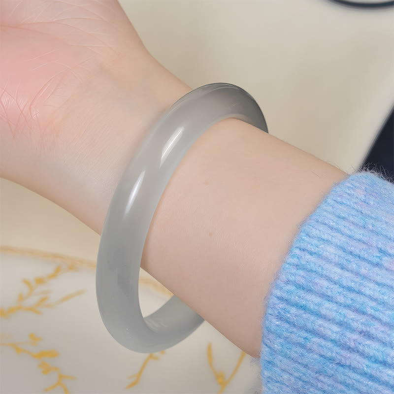 Brazalete espiritual de la abundancia con ojo de gato blanco y Buddha Stones - image 4