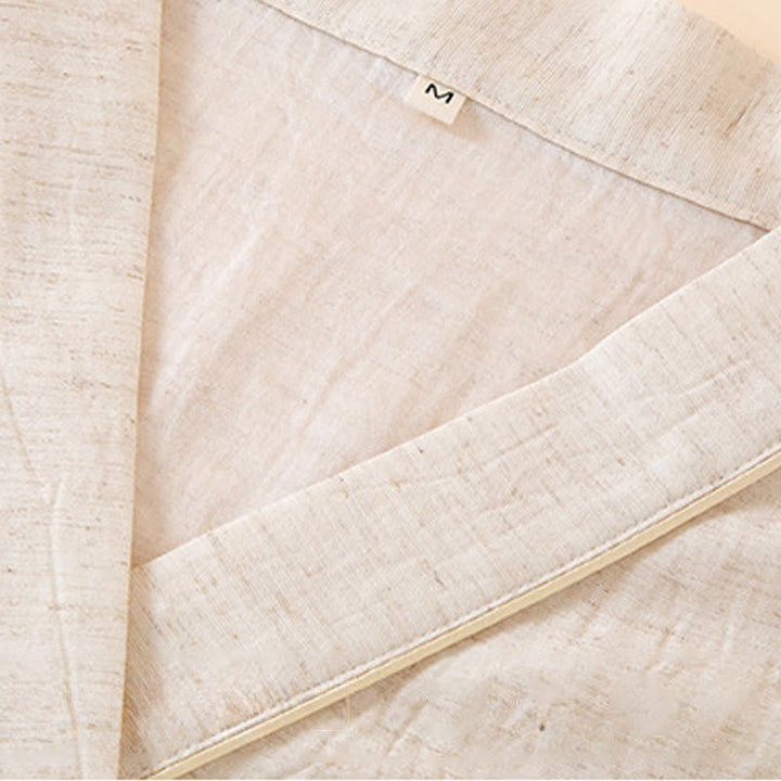 Conjunto de pijama de algodón con Buddha Stones, 2 piezas, estampado floral colorido, mariposa, manga larga, cuello en V, pantalones y bolsillos - image 2