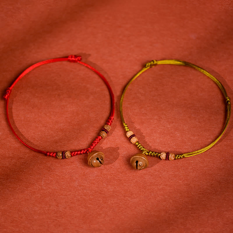 Collar para mascotas con cuentas de madera de durazno y cuerda roja de Buddha Stones, ajustable y resistente, para gatos y perros pequeños. - image 17