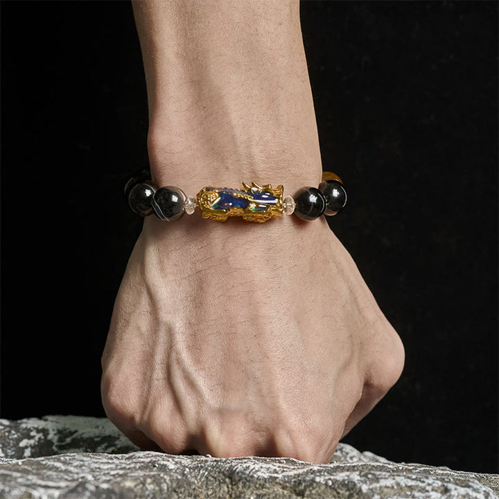 Pulsera positiva Pi Xiu con cuentas de sardónice y Buddha Stones que cambian de color con cinco elementos - image 4