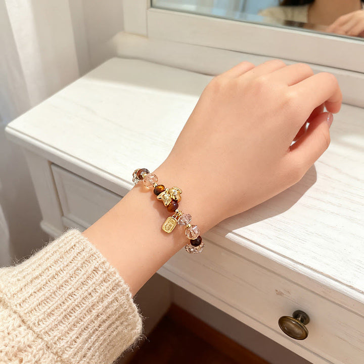 Buddha Stones de ojo de tigre, obsidiana de hielo y perla, Año del Caballo, suerte y prosperidad. - image 17