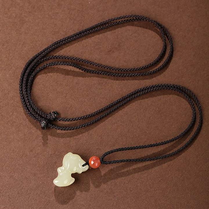 Collar con colgantes de prosperidad, Buddha Stones, año del caballo, jade, ágata roja del sur, zodiaco chino - image 18