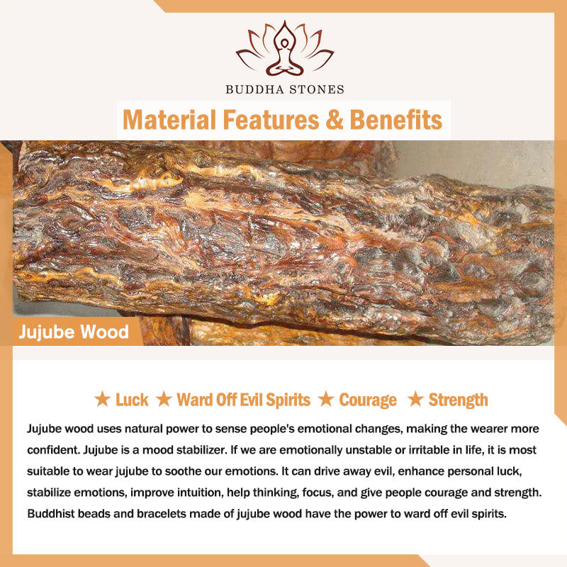 Colgante de collar con Buddha Stones del Año del Caballo Fu, madera de ébano y madera de azufaifo. - image 14