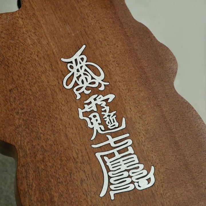 Colgante de collar con Buddha Stones del Año del Caballo Fu, madera de ébano y madera de azufaifo. - image 6