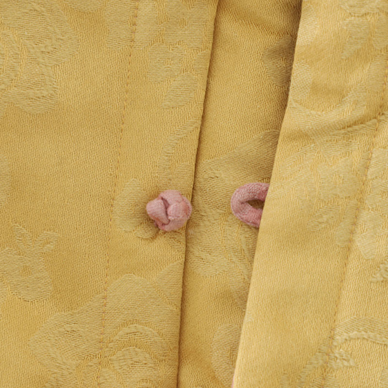 Chaleco sin mangas de algodón para mujer con estampado de flores y Buddha Stones y botones de rana - image 18